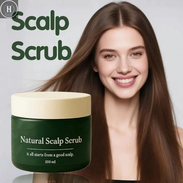 Scalp Scrub Anti Hair Loss Hair Care Scrub Strengthening Hair Roots Nourishing Scalp Scrub Deep Cleansing For All Hair Types HALALZEN