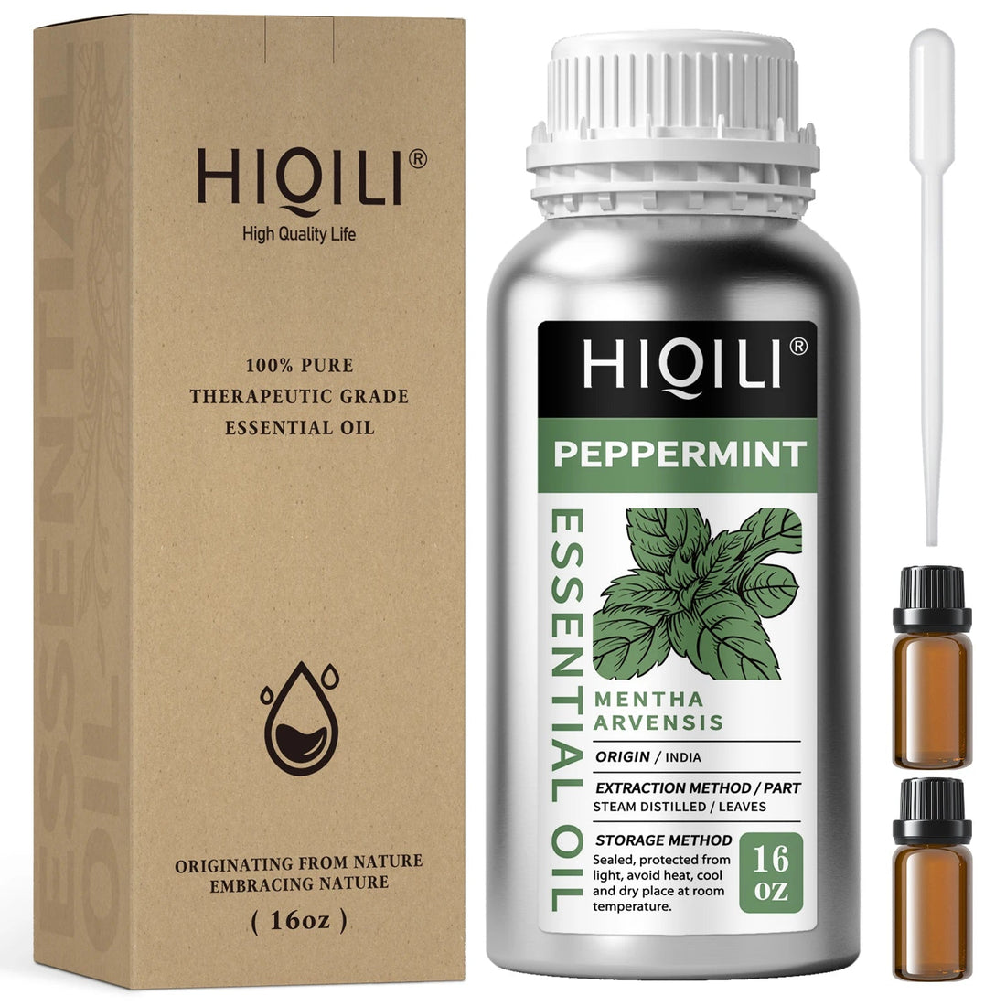 HIQILI 500mL Essential Oil, Cinnamon Peppermint Rosemary Vanilla Lavender Oil for DIY Candle& Soap Aomatherapy Diffuser Massage HALALZEN