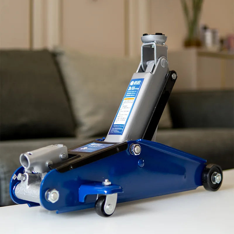 Car Rescue Tool Hydraulic Jack Pneumatic Lift Small Portable Car Jack Heavy Duty Low Profile Quick Raise Garage Emergency Change