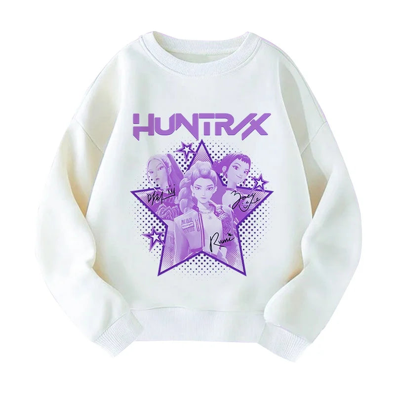 Hoodies in Movies, Kpop Devil Hunter Sweatshirts, Cute Tiger Hoodies for Boys and Girls Harajuku