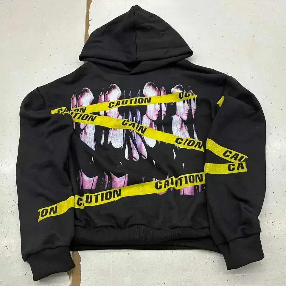 Harajuku Drolandmiller Hoodies Women Goth Streetwear Tops Gothic Grunge Couples Sweatshirt Oversized Hoodie Y2k Clothes