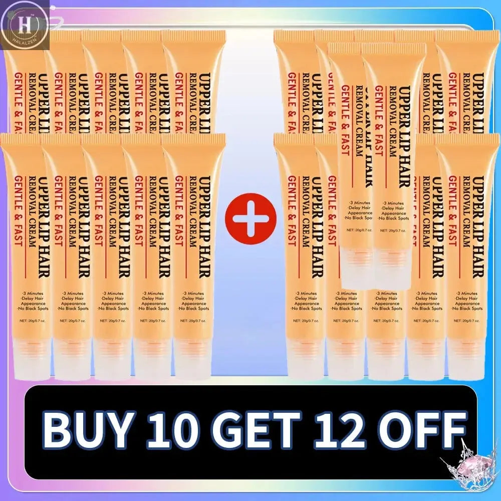3 Minutes Fast Hair Removal Cream Painless Hair Growth Inhibitor Lip Face Arm Armpit Leg Permanent Depilatory for Men Women Care HALALZEN