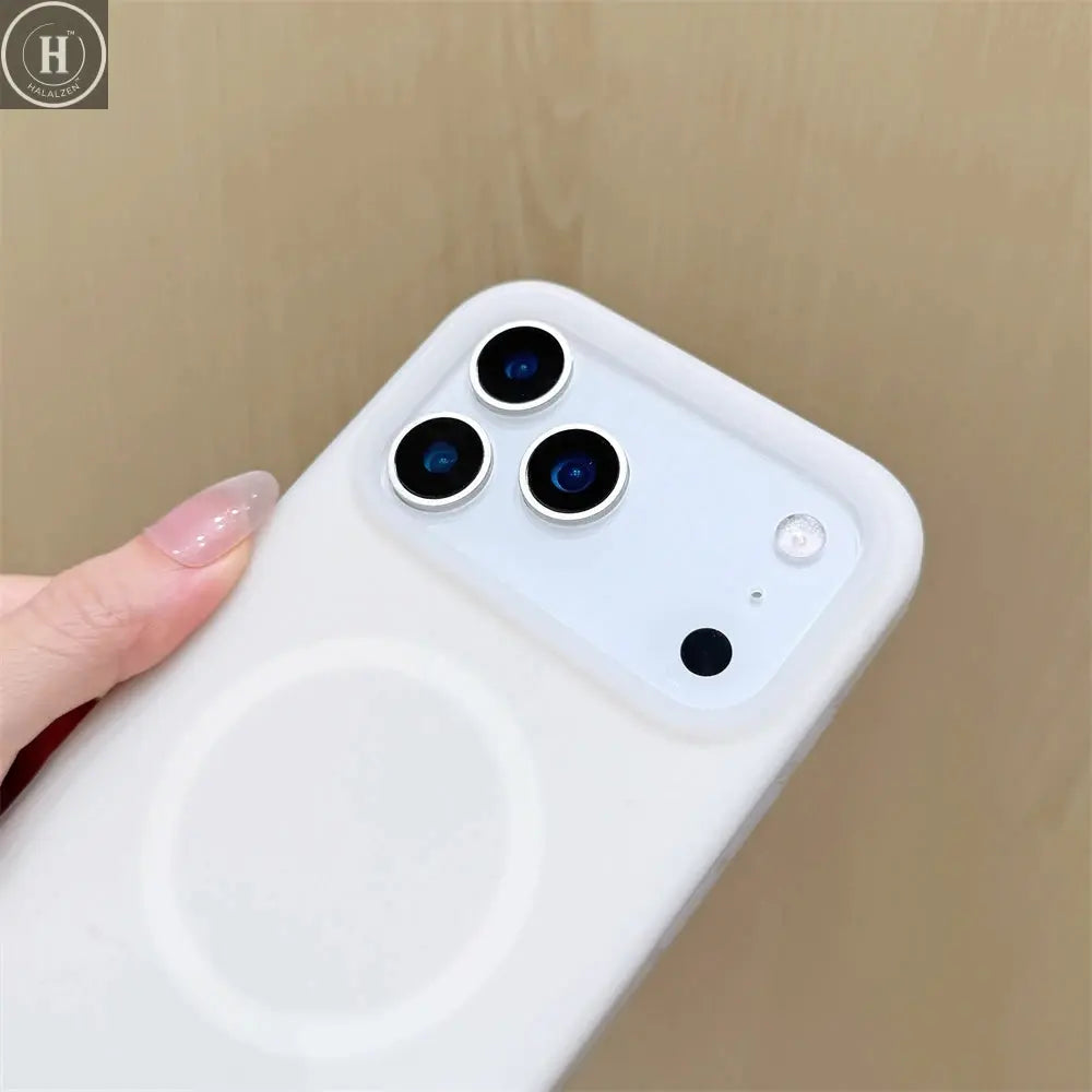 Luxury Jelly Liquid Silicone Magnetic For Magsafe Case For iPhone 17 Air 16 15 14 13 12 Pro Max Plus Shockproof Matte Soft Cover Halalzen UK