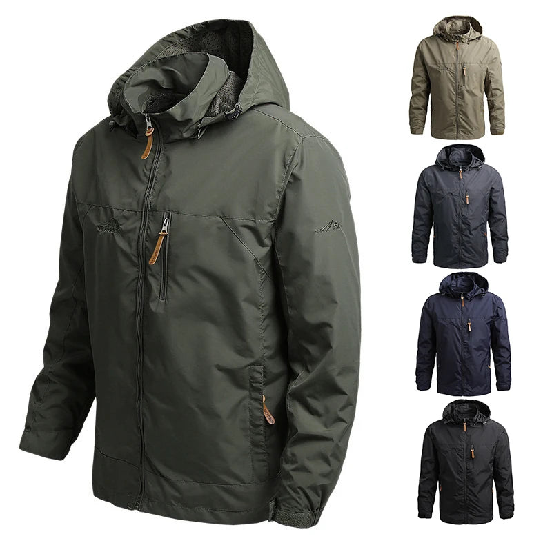 Winter Climbing Field Jackets Men Windbreaker Outerwear Waterproof Softshell Tactical Jacket Coat Men Hunting Fishing Clothes