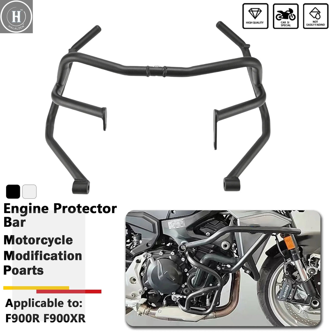 For BMW F 900R F 900XR F900 R/XR 2020 2021 New Motorcycle Highway Engine Guard Crash Bar Frame Bumper Fairing Protector Bar HALALZEN