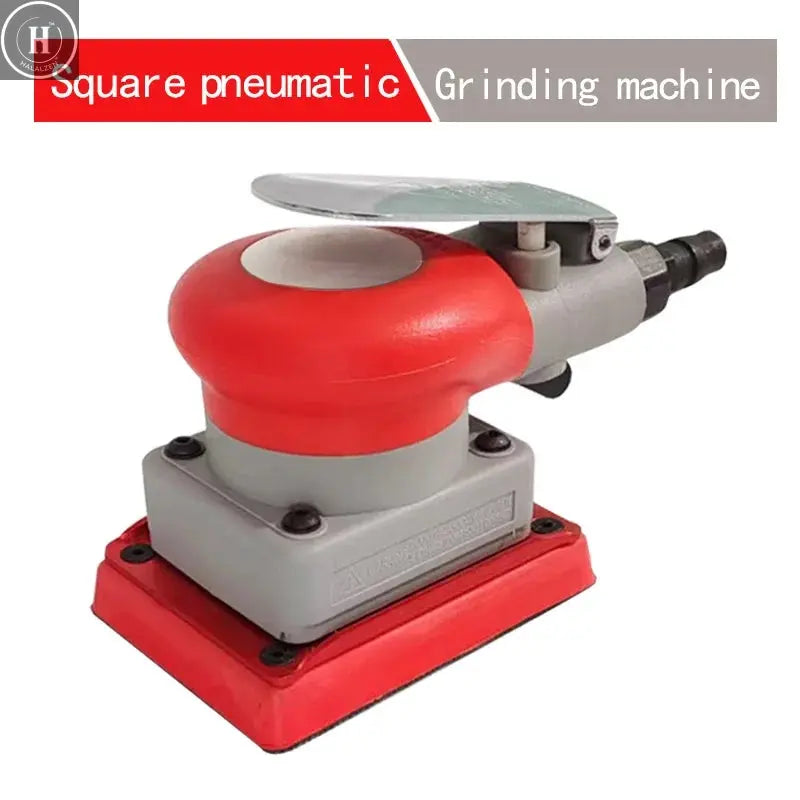 Pneumatic Grinding Machine 70x100mm Small Square Dry Grinding Head Vibrating Car Paint Surface Polishing Sandpaper Machine HALALZEN