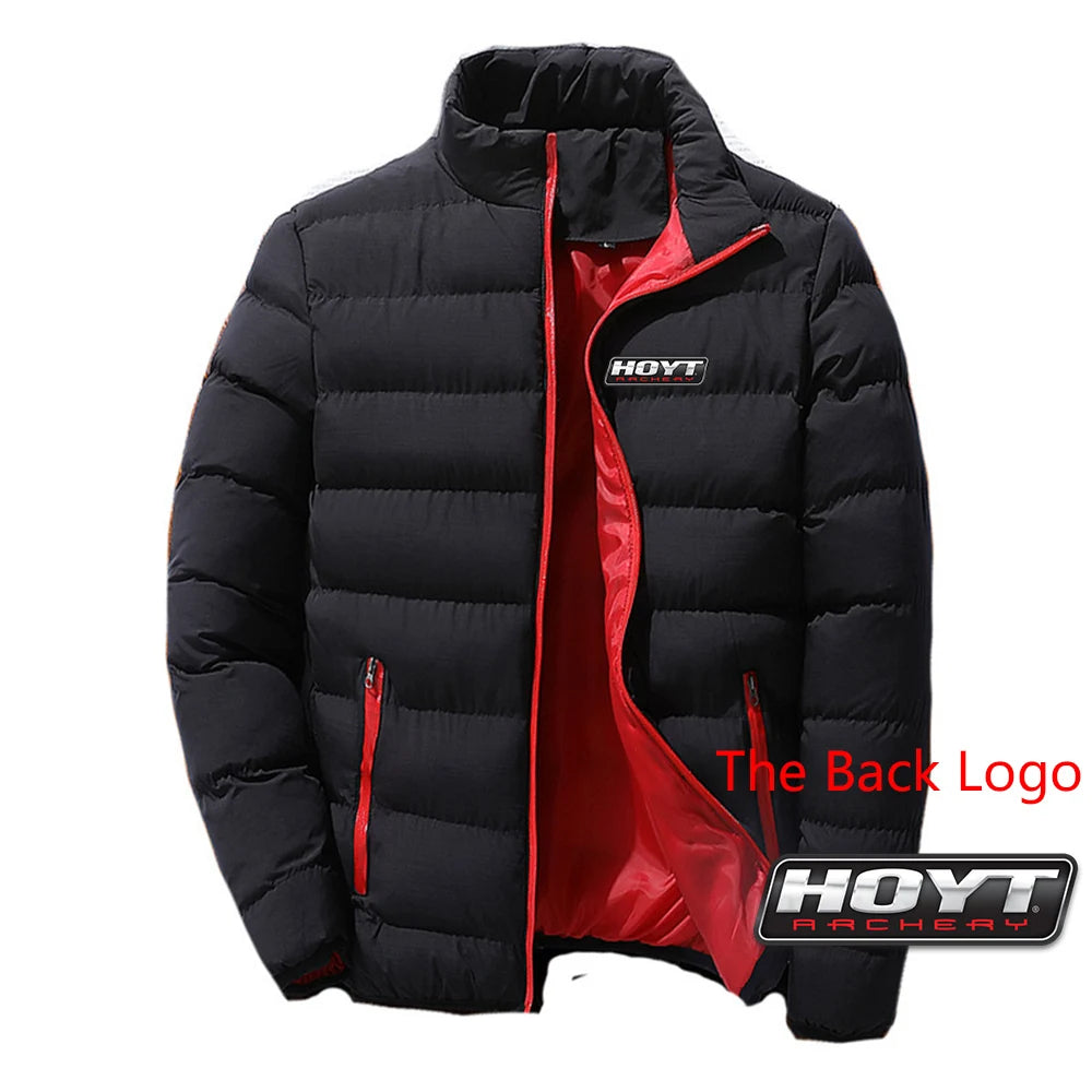 Hoyt Archery Hunting 2024 Men New Autumn And Winter Printing Warm High Quality Leisure Four-Color Cotton Jacket Hoodie Tops