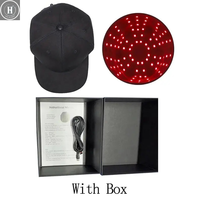 NEW 660nm 850nm Red Light Infrared Hair Therapy Hair Growth Cap for Hair Regrowth Anti Hair Loss Relax Scalp Care Hat Anti Hair HALALZEN