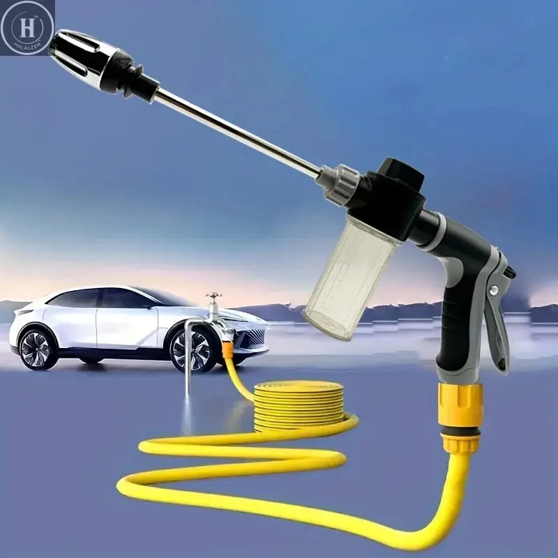 High Pressure Car Wash Water Gun Household Car Wash Tools Metal Extension Rod Rubber Coating Hand Garden Irrigation HALALZEN