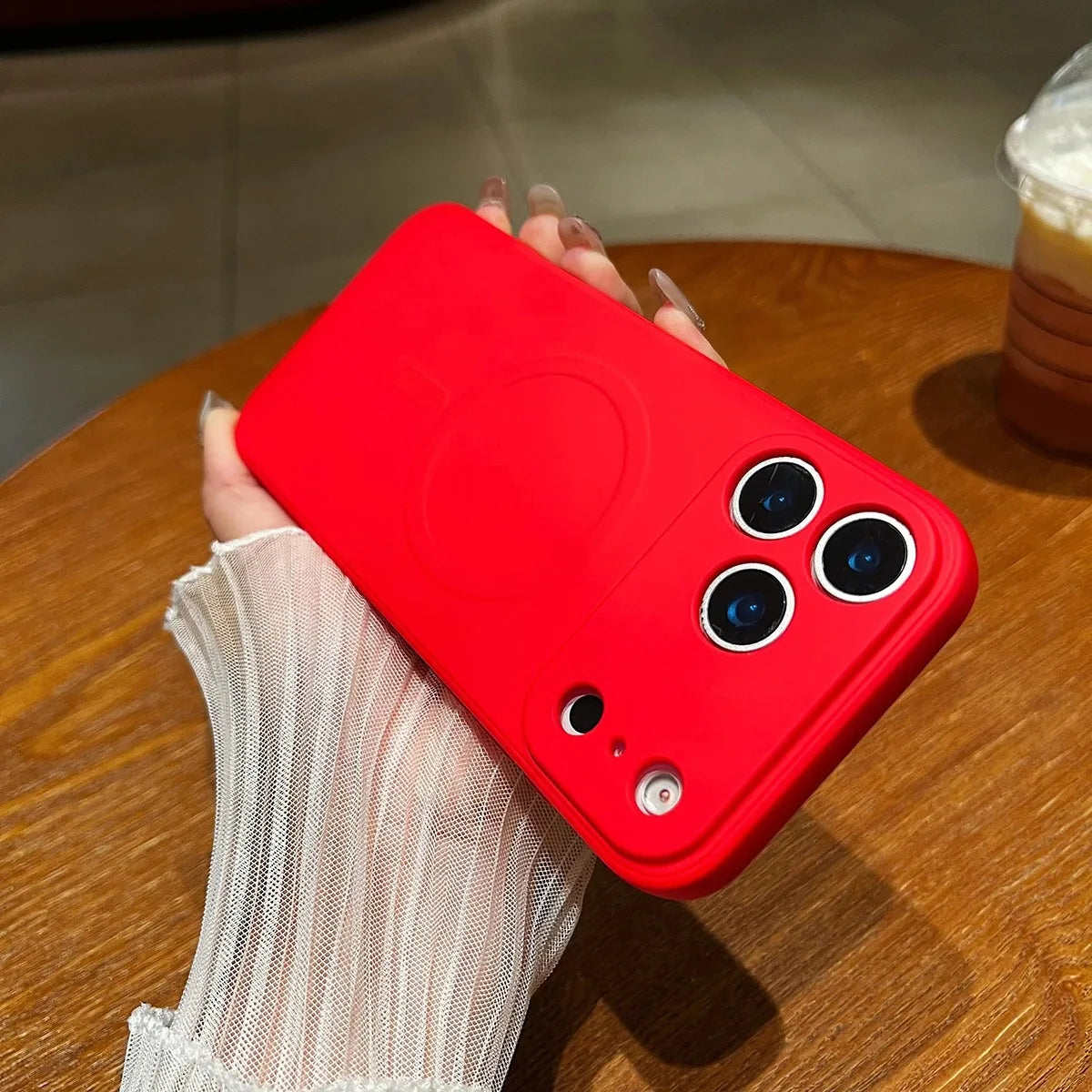 for iPhone 17 Pro Max 17 Air Case Magnetic Cover Mag-safe Liquid Silicone Lining All-round Camera ProtectPlease note phone model