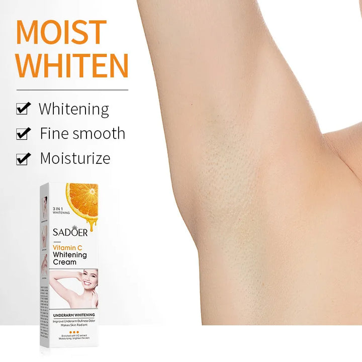 SADOER Vitamin C Body Lotion Moisturizing Armpit Body Care Nourishing Anti Drying Tender Smooth Exfoliating Creams Skin Care