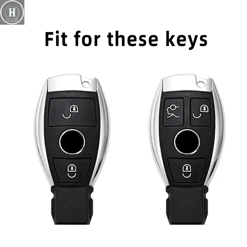 2/3 Buttons For Mercedes Benz A B G R Class GLA GLK W176 W204 W251 W463 Soft TPU Car Remote Key Case Cover Fob Accessories HALALZEN