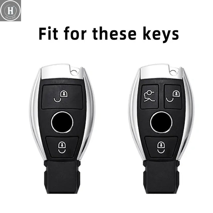 2/3 Buttons For Mercedes Benz A B G R Class GLA GLK W176 W204 W251 W463 Soft TPU Car Remote Key Case Cover Fob Accessories HALALZEN