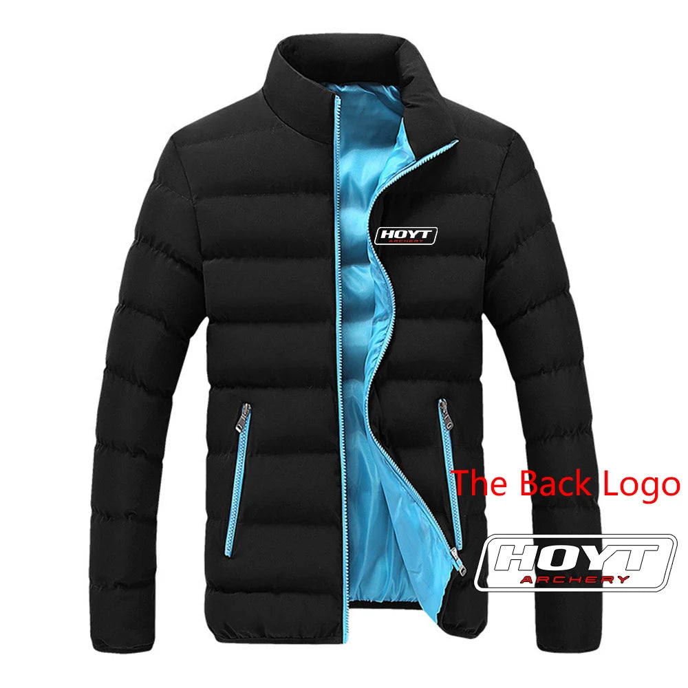 Hoyt Archery Hunting 2024 Men New Autumn And Winter Printing Warm High Quality Leisure Four-Color Cotton Jacket Hoodie Tops