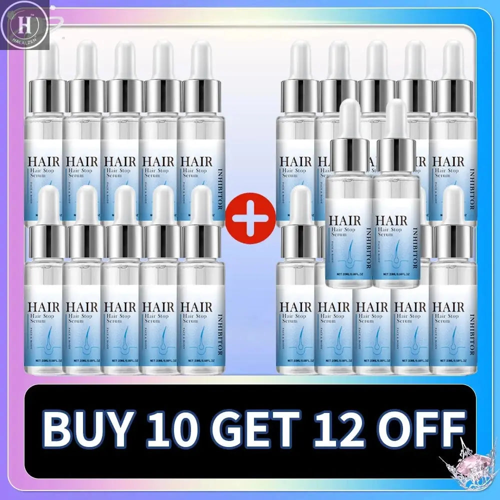 Permanent Hair Inhibition Woman Serum Restrain Armpit Leg Arms Stop Hair Growth Painless Moisturizing Depilatory Body Skin Care HALALZEN