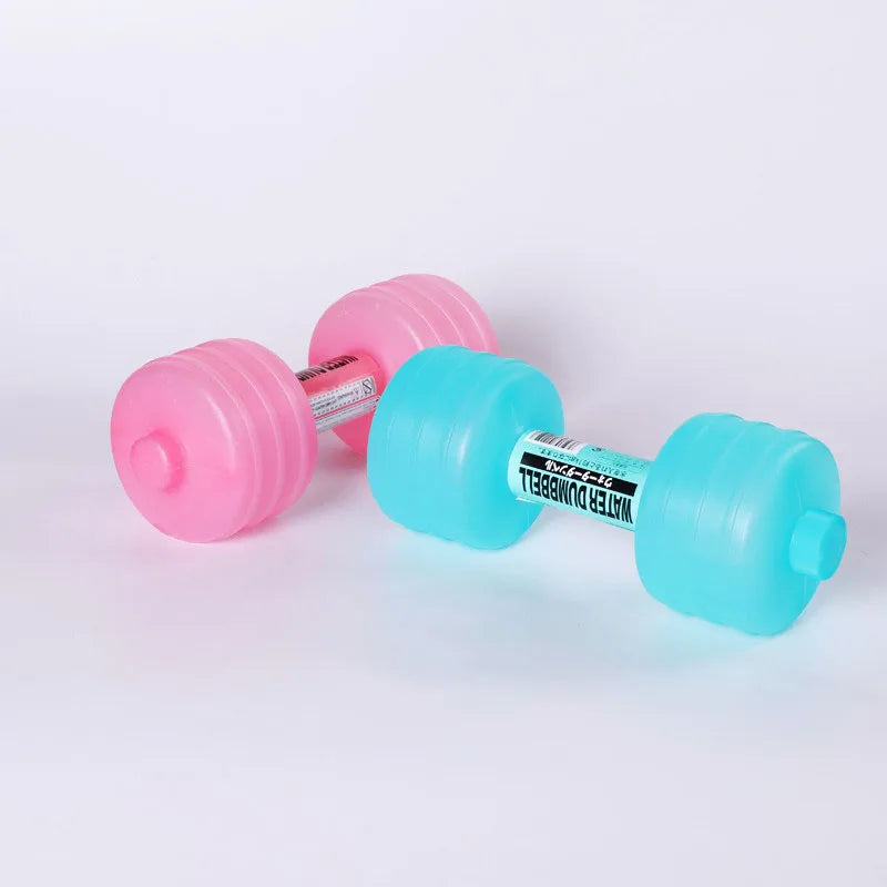 1kg Comprehensive Home Water Flooding Dumbbells For Fitness Aquatic Barbell Gym Weight Loss Exercise Women Accessories