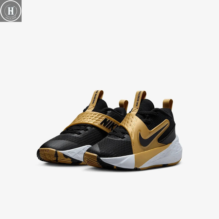 Nike Authentic Team Hustle D 12 Little Kids' Mesh Sport Shoes HF6280-003 HALALZEN