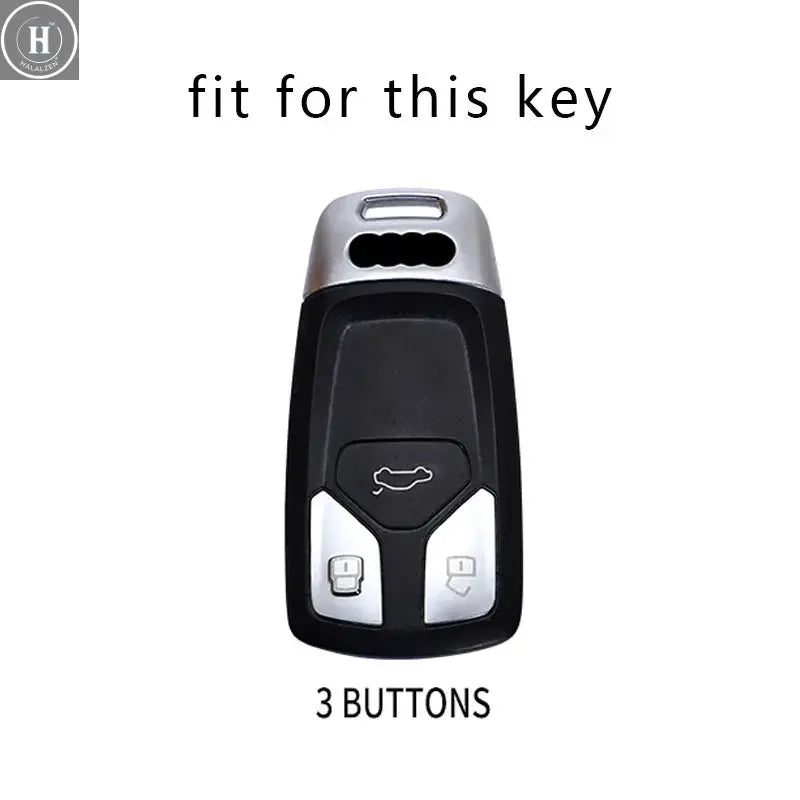 TPU Car Key Cover Case Smart Fob Key Case Shell Keychain For Audi A4 A5 S4 S5 B9 8W Q7 4M Q5 TT TTS RS Coupe Roadster 2017 2018 HALALZEN