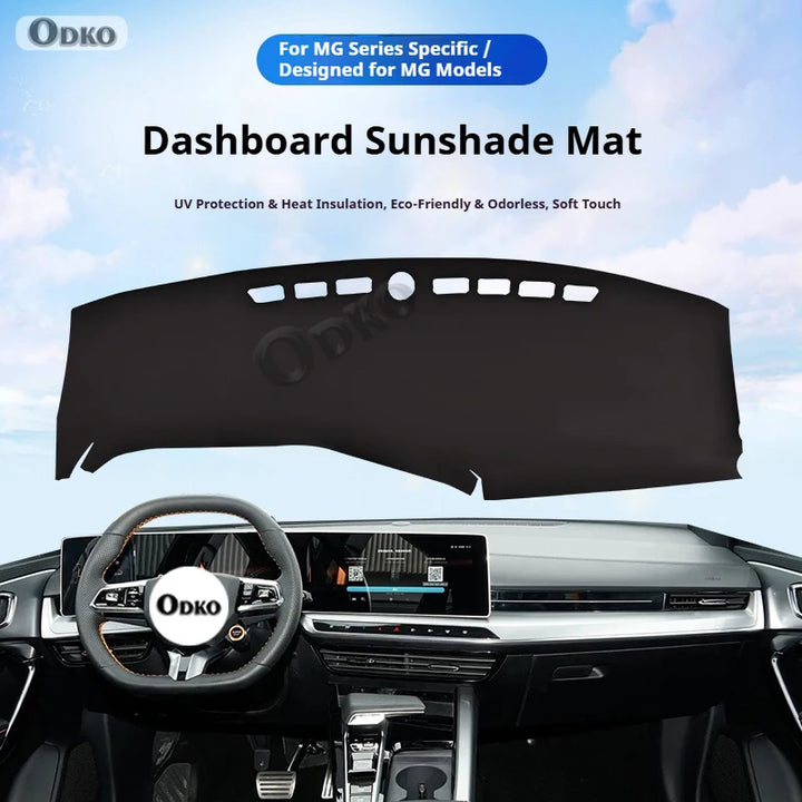 For MG ONE Leather Car Dashboard Sun Shade Mat Instrument Desk Non-slip Cover leather Accessories Interior Mouldings