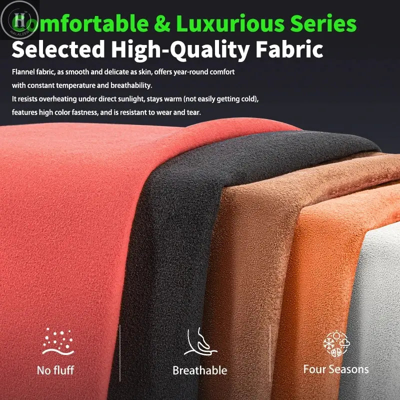 2Pcs Universal Fit Car Seat Mats Flannel Coverage Back Seat Supports Pad Protector Covers Non-Slip Cushion Interior Accessories HALALZEN