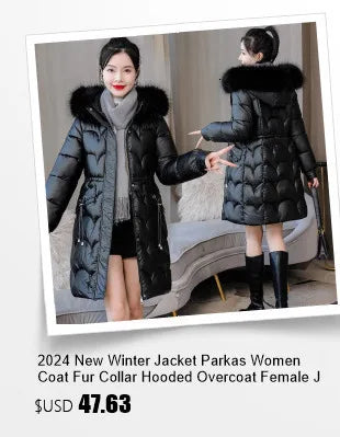 2024 new Winter Long Parkas Waterproof Down Cotton Padded Jacket Women Fashion Hooded Thick Warm Snow Coat Female Outerwear T546