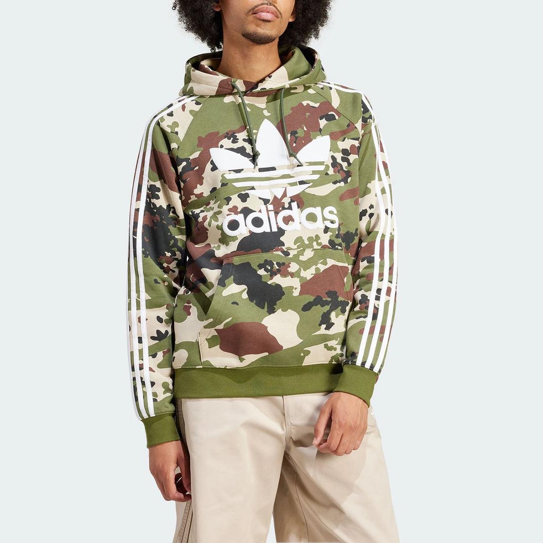 Adidas genuine Trefoil CAMO HOODIE Men's Sports Hooded Hoodie IS0209