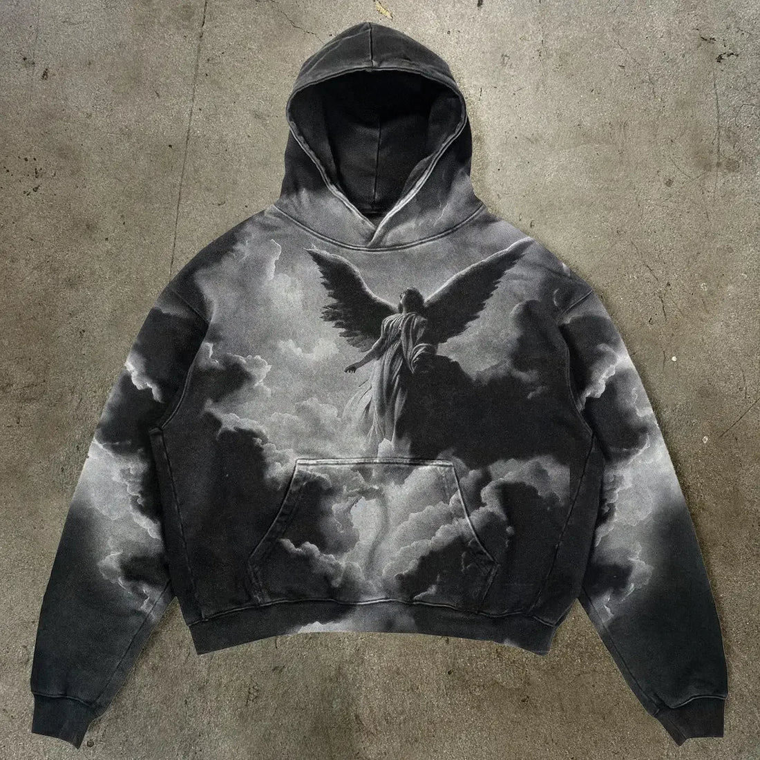 Plus Size Graphic Regular Male Hoodie Overfit Y2k Clothes High Quality Korean Style Pastel Color Cotton Men's Hooded Sweatshirt