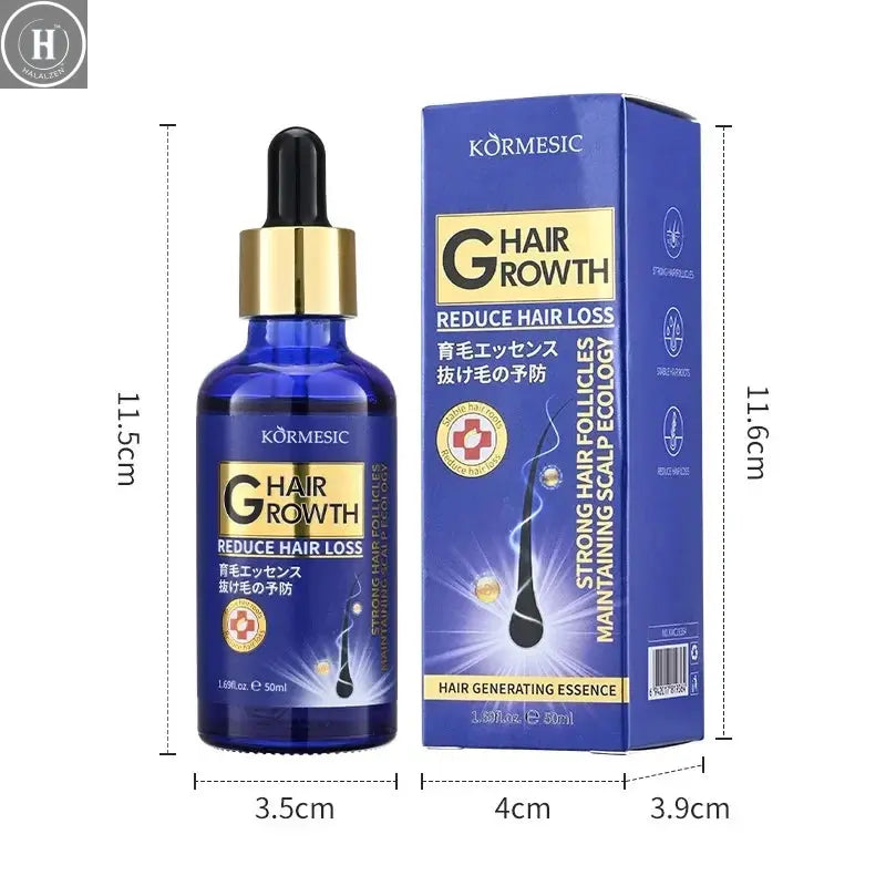 Hair Growth Serum Anti Loss Regrowth Hair Growth Oil Prevent Baldness Repair Damage Scalp Massage Moisturizing Nourish Hair Care HALALZEN