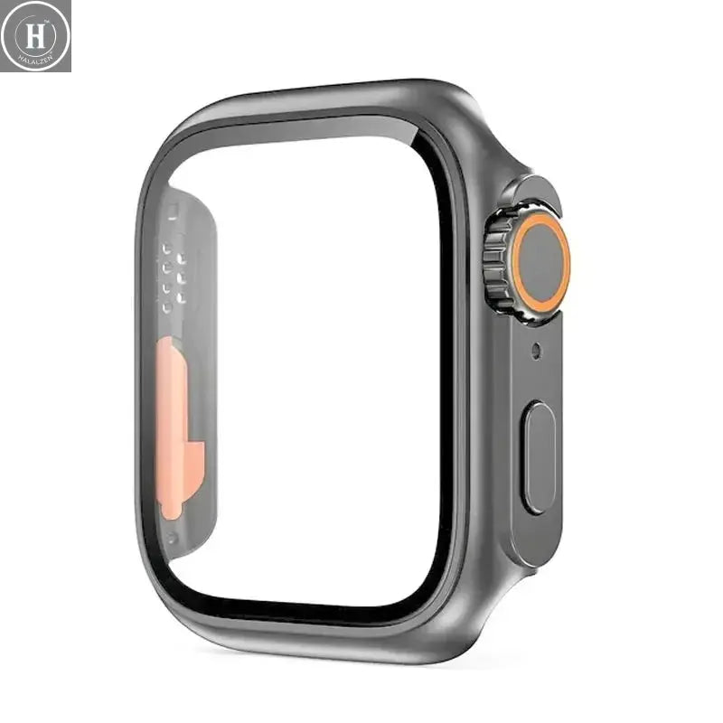 Glass+Case for Apple Watch 46mm 44mm 45mm 41mm 40mm 38mm 42mm Screen Protector Change Ultra Bumper iWatch Series 10 9 8 7 SE 6 5 HALALZEN