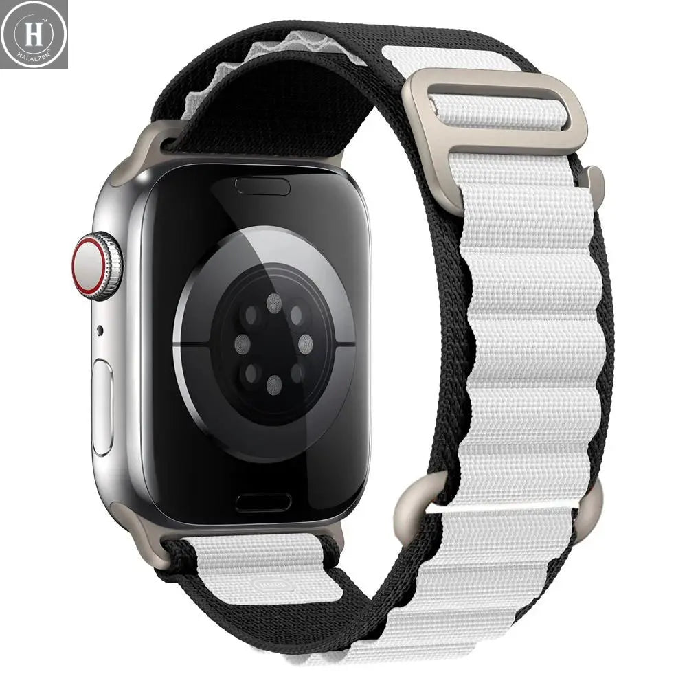 for Apple watch Straps 45mm 46mm 49mm 42mm iwatch Band 44mm 40mm Nylon Alpine bracelet correa Series 10 9 8 7 6 11 SE Ultra 2 3 HALALZEN