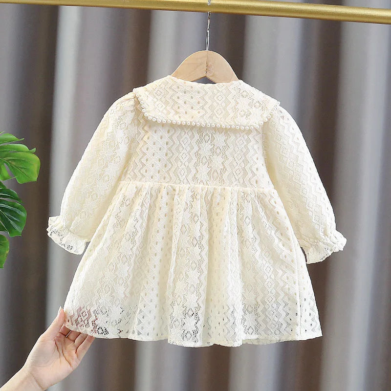 Lace Long Sleeve Dresses Baby Girls Cloths