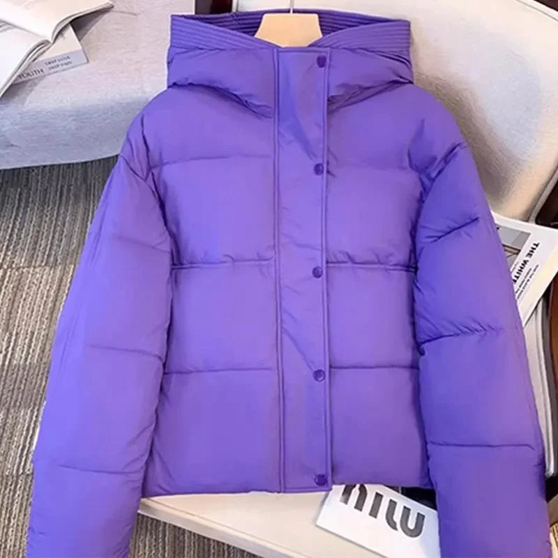 2024 New Women Jacket Winter Parka Down Cotton JacketsLoose Thick Warm Hooded Parkas Casual Long Coat Waterproof Outwear