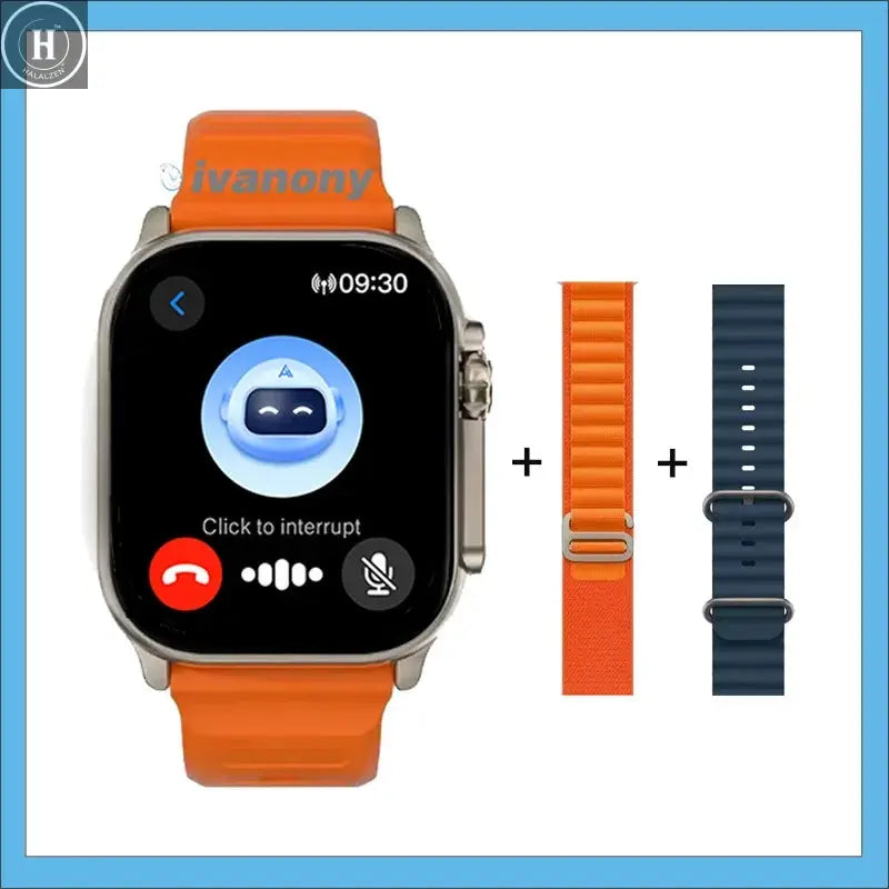 Smart Watch HK11 Ultra3 Schedule Reminder Support TWS Earphone Connect Network Sharing AI Robot Offline Voice Wake up Smartwatch HALALZEN