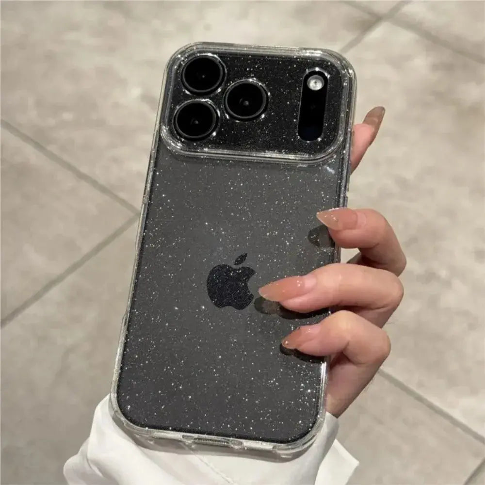 Luxury Bling Glitter Silicone Clear Phone Case For iPhone 17 Air 16 15 14 Plus 13 12 17 Pro Max 17Pro Transparent Soft TPU Cover Halalzen UK