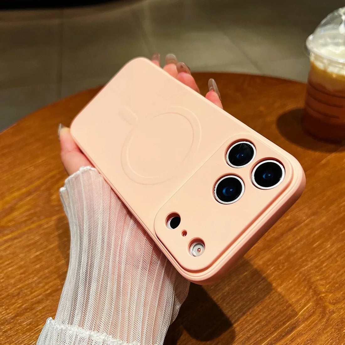 for iPhone 17 Pro Max 17 Air Case Magnetic Cover Mag-safe Liquid Silicone Lining All-round Camera ProtectPlease note phone model