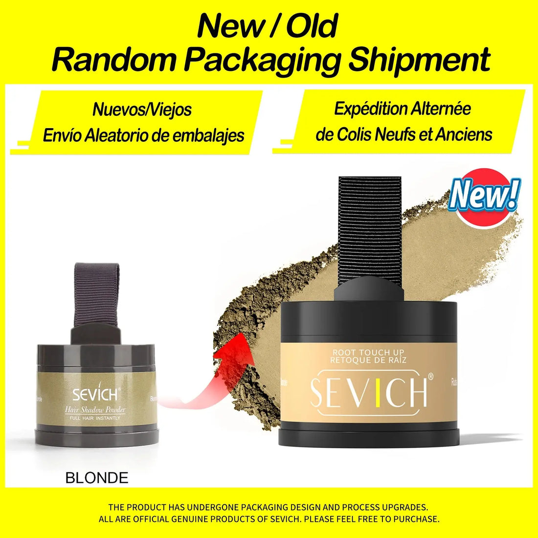 Sevich Hairline Powder 4g Hairline Shadow Powder Makeup Hair Concealer Natural Cover Unisex Hair Loss Product HALALZEN