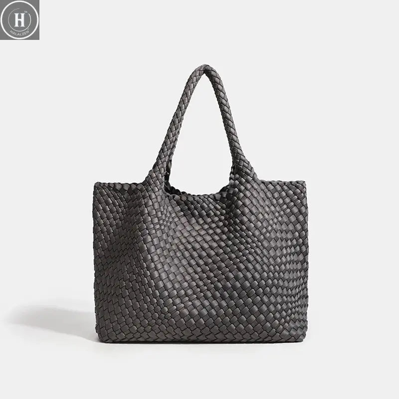 Large size women's tote bag Women's fashion bags 2024 Hot product Neoprene material women's hand-woven bag Large volume Tote bag HALALZEN