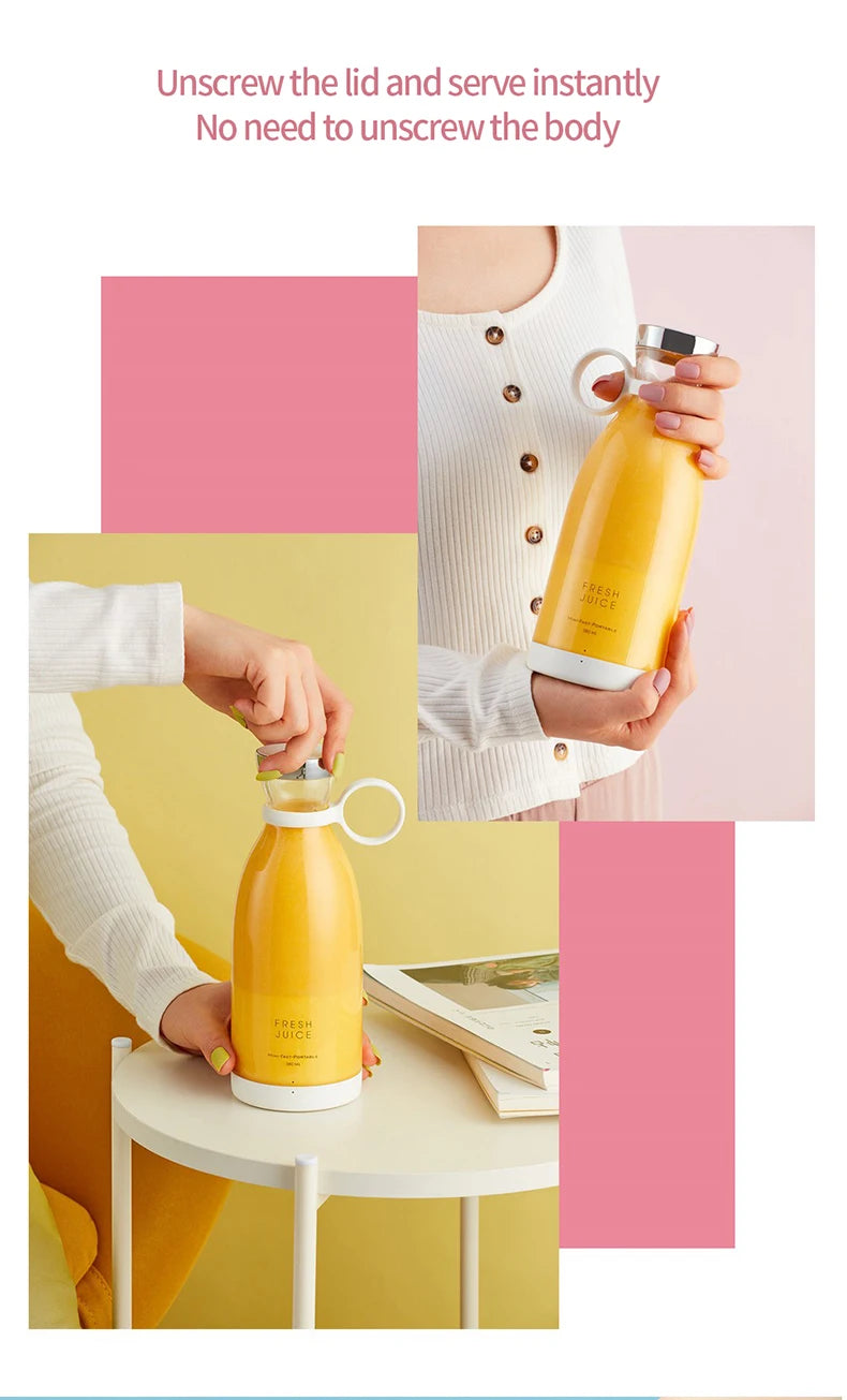 Mini Portable Electric Juicer Blender