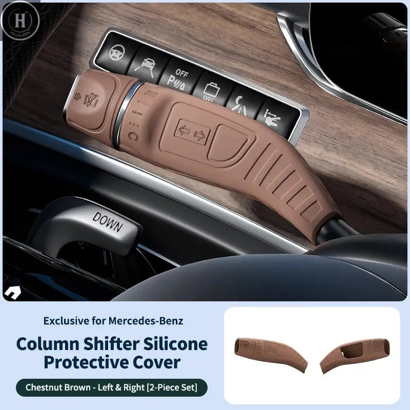 For Mercedes-Benz Car Silicone Gear Shift Knob Cover Anti-Slip Lever Shifter Boot Automobiles Performance Interior Accessories HALALZEN