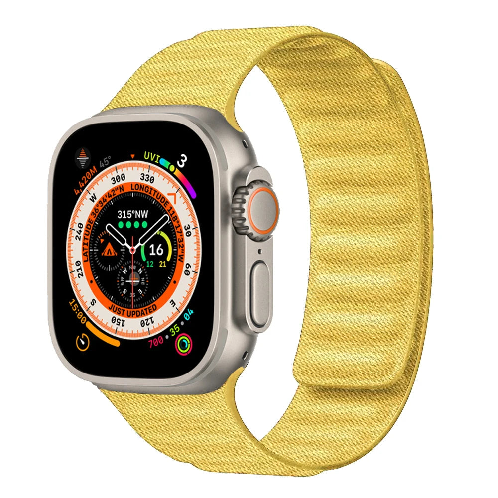 FineWoven strap For Apple Watch Band Ultra 2 49mm 44mm 40mm 45mm 41 46mm Magnetic loop correa bracelet iWatch Series 9 8 SE 7 10