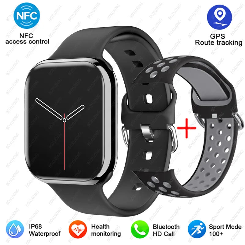 New AMOLED 2.05" HD Screen Smart Watch Women Series 9 Custom Dial 500+ Wireless Charging Men Smartwatch For Apple Watch IW9 IW10