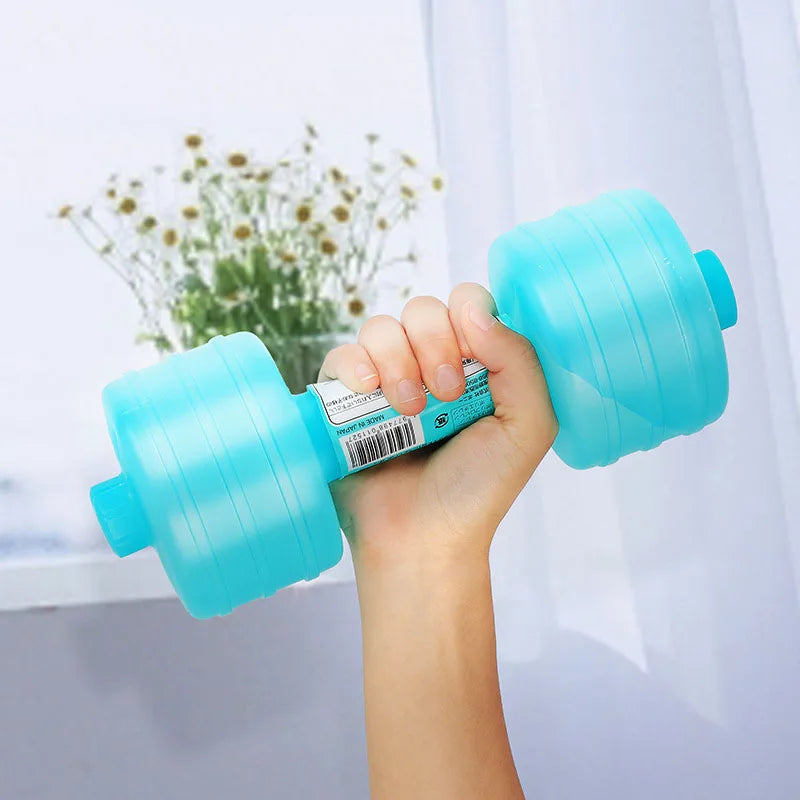 1kg Comprehensive Home Water Flooding Dumbbells For Fitness Aquatic Barbell Gym Weight Loss Exercise Women Accessories