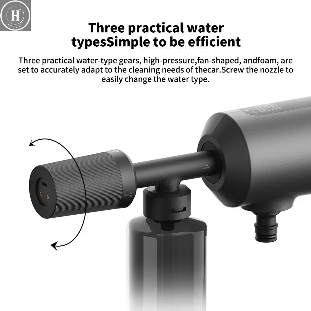 Xiaomi Mijia Wireless Car Washer 2 160L/h Large Water Volum Efficient Flushing High Pressure Portable Wireless cleaning HALALZEN