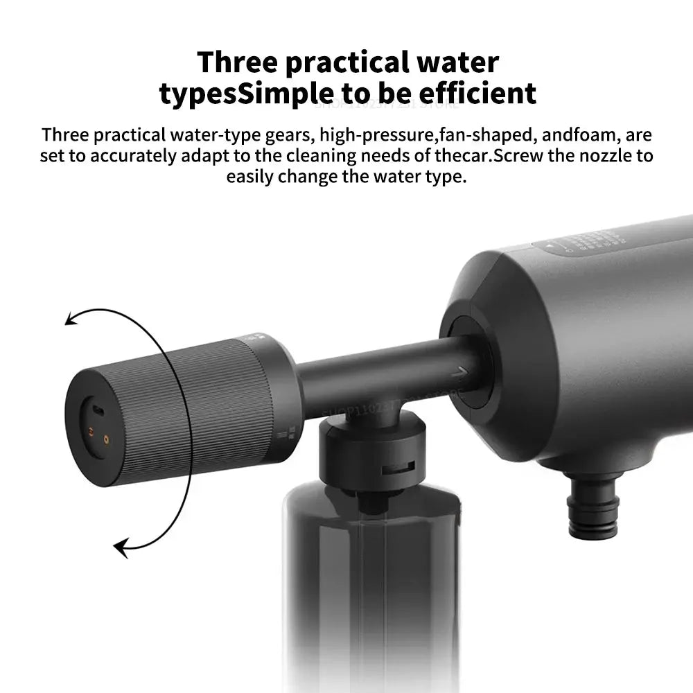 Original New Xiaomi Mijia Wireless Car Washer 2 160L/h Large Water Volum Efficient Flushing High Pressure Wireless cleaning MI HALALZEN