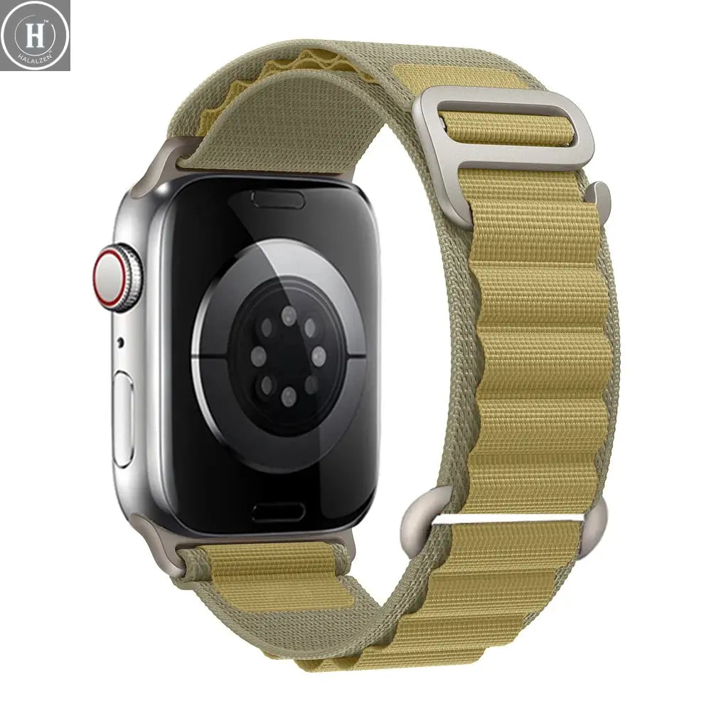 for Apple watch Straps 45mm 46mm 49mm 42mm iwatch Band 44mm 40mm Nylon Alpine bracelet correa Series 10 9 8 7 6 11 SE Ultra 2 3 HALALZEN