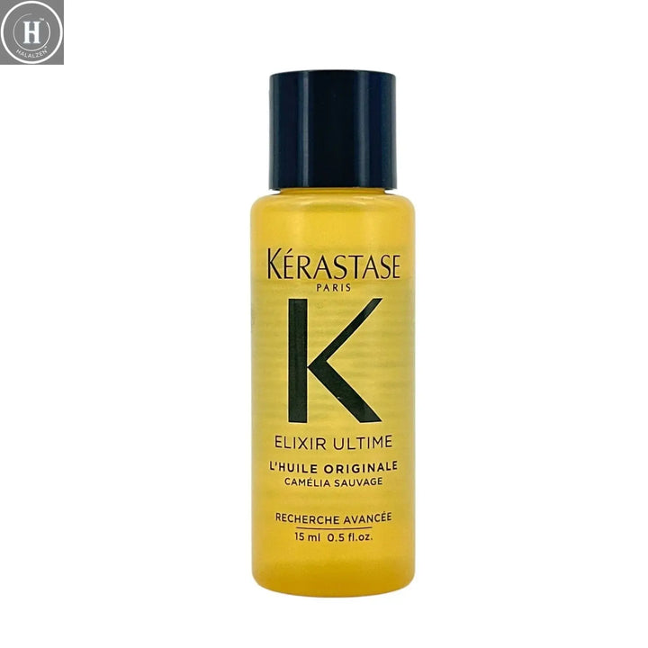Kerastase Elixir Ultime Camellia Hair Oil 15ml, Original Hair Serum for Women/Men, Hair Care Treatment HALALZEN