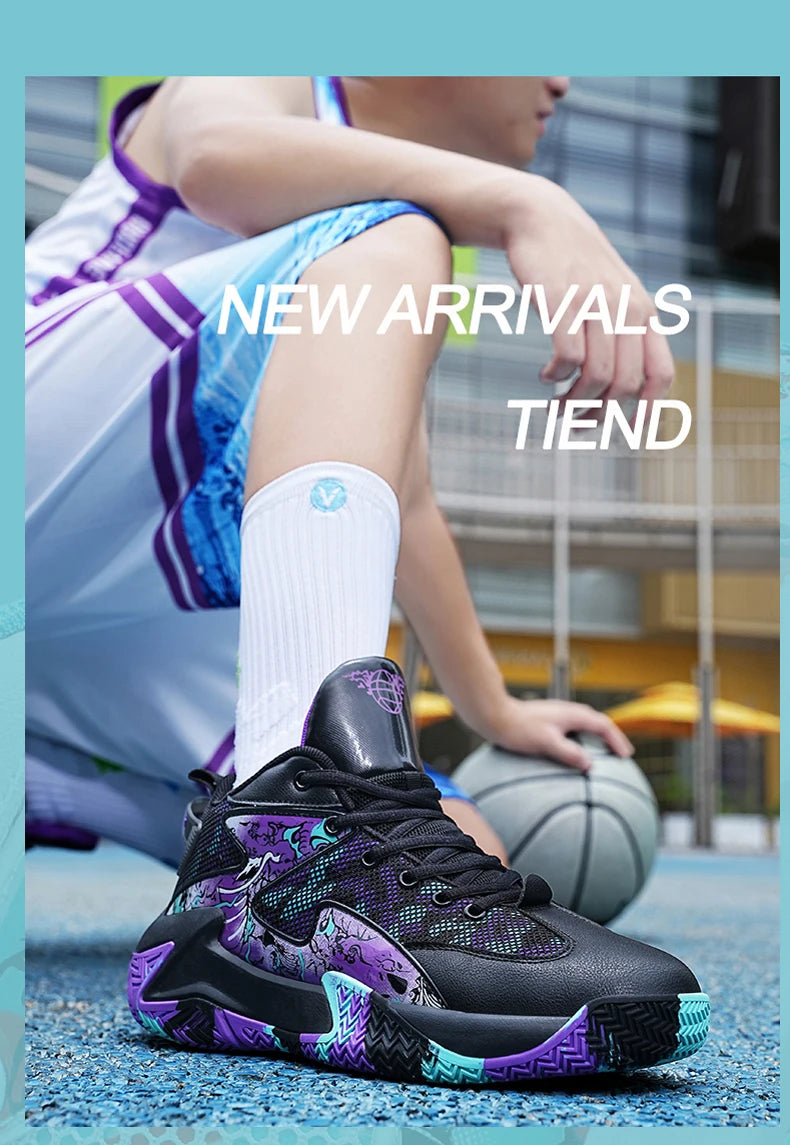 Men Basketball Shoes Breathable Sports Shoes Training Athletic Women Basketball Sneakers