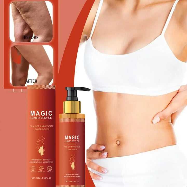 Firming Body Oil for Glowing Skin Repair Smooth Anti Cellulite Lifting Tighten Lightening Improve Dry Moisturizing Massage Care
