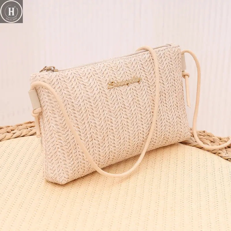 Fresh and simple pastoral shoulder women's bag trendy versatile shoulder bag niche sweet and creative messenger bag HALALZEN