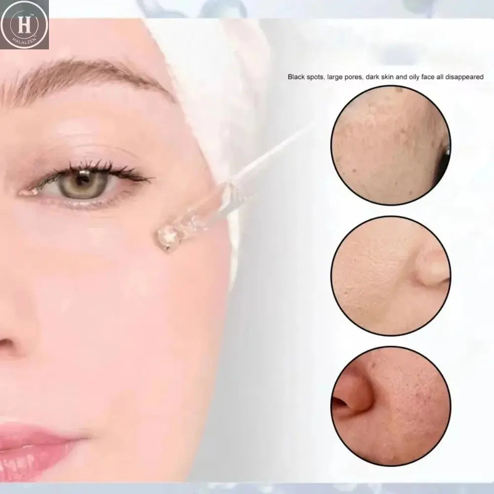 High end anti wrinkle, coarse pores essence, fast absorption, make you 20 years younger. HALALZEN